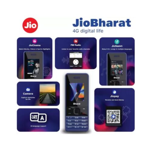 Jio V2 Keypad Phone (UPI) Locked  (Blue) - Image 4