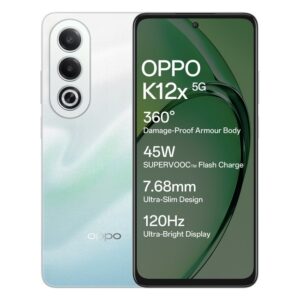 OPPO K12x 5G with 45W SUPERVOOC Charger In-The-Box (Breeze Blue, 128 GB)(6 GB RAM)